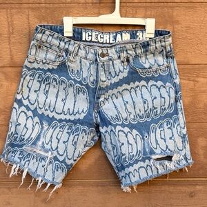 Billionaire Boys Club Icecream Bubble Denim shorts